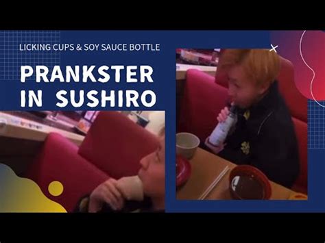 Prankster may face charges for licking cups at sushi restaurant