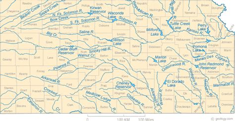 Prather Creek Map - Stream - Kansas, United States - Mapcarta