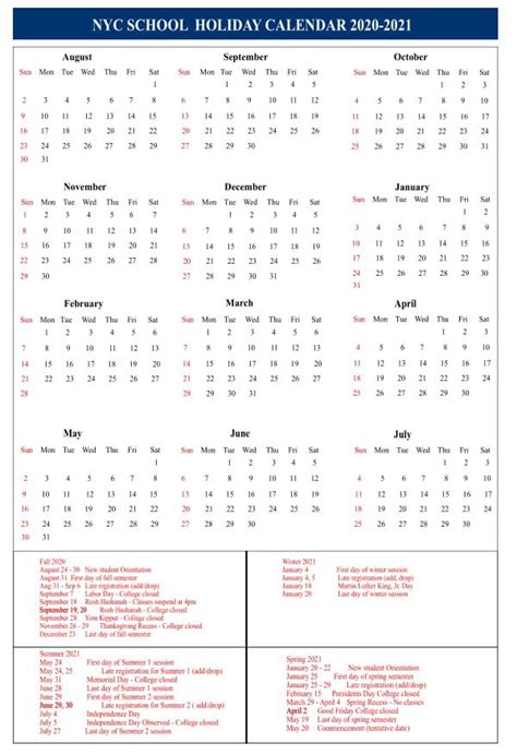 Pratt Academic Calendar