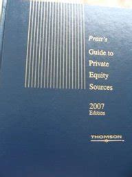 Pratt s guide to private equity sources 2007 pratt s. - Gespræche zwischen einer lehrer und zuhoerer ueber unsere jetzigen zeiten ....