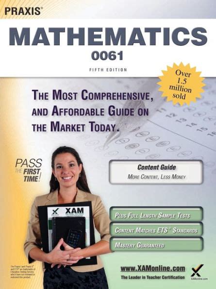 Praxis ii mathematics 0061 teacher certification study guide test prep. - 12 week year study guide moran 16206.
