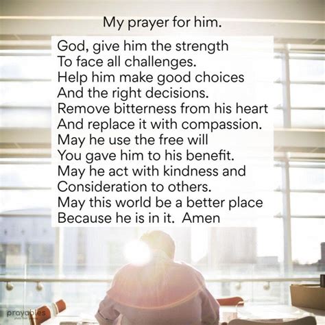 Pray for him. Oct 14, 2021 ... Prayer is the life blood of our relationship with God. Prayer is the spiritual air that we breathe because it is as vital to our spiritual ... 
