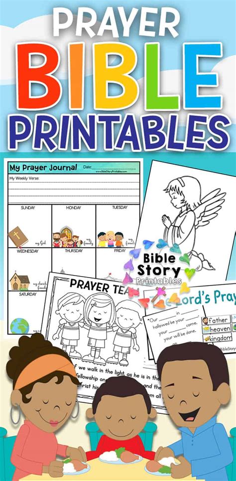 Prayer Bible Printables - Bible Story Printables