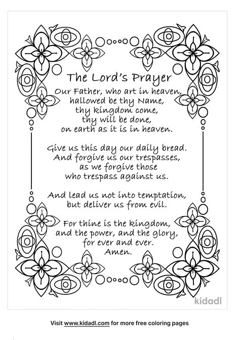 Prayer Coloring Shee