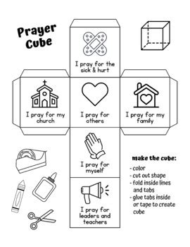 Prayer Cube Template