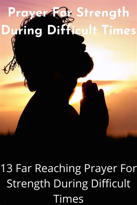 Prayer For Strength During Difficult Times: Look to God