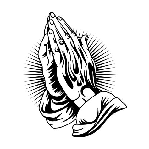 Prayer Sketch Praying Hands Vector Images (over 510)