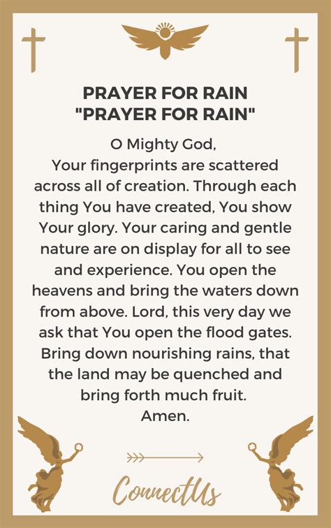 Prayer for Rain That Will Open Heaven - Biblical Help