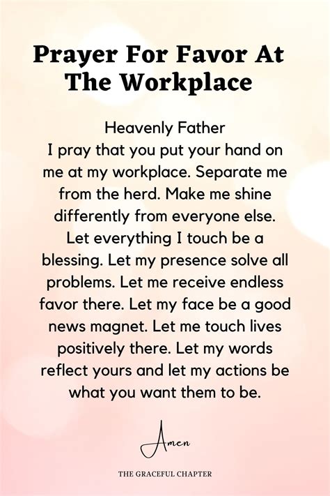 Prayer for favor at work & BLESSINGS from God! - Living Prayers