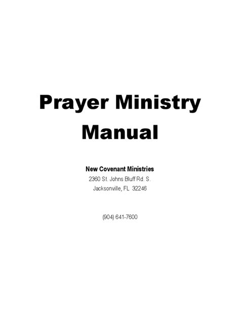 Prayer ministry manual new covenant ministries. - 6 spd manual transmission b5 s4.