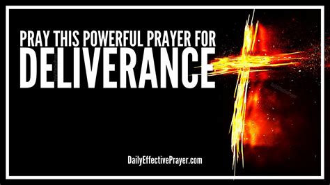 Prayer of deliverance. A PRAYER FOR DELIVERANCE. My Lord, you are all-powerful, you are God, you are Father. We beg you through the intercession and help of the archangels Michael, … 