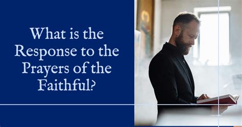 Prayer of the faithful response.  Invitation to Prayer Silence Intenti...