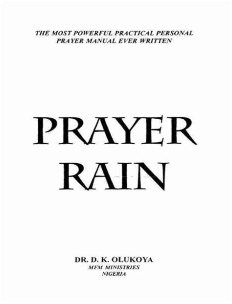 Prayer rain full version pdf. pdf), Text File (.  This is a book that speaks...