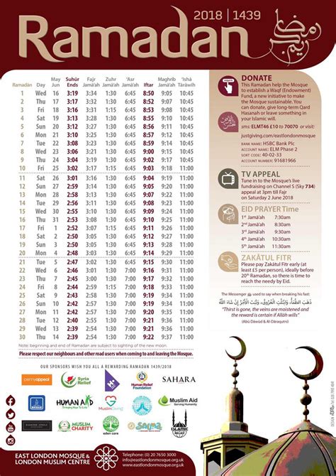 Prayer times in united kingdom