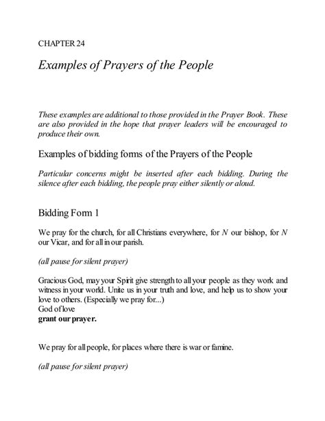 Prayers Of The People Examples - jetpack.theaoi.com