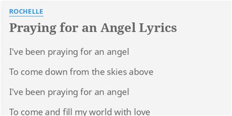 Praying For An Angel - song and lyrics by Rochelle Spotify