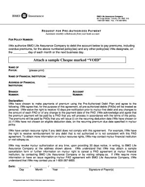 Pre Authorized Payment Examples Fill Out and Sign Printable PDF