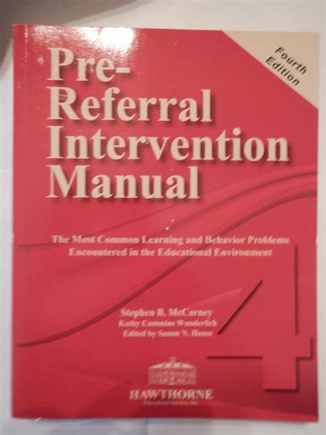 Pre Referral Intervention Manual Amazon