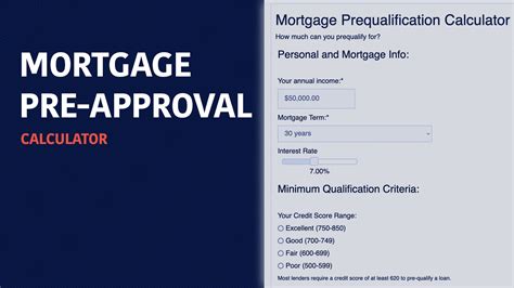 Pre approval calculator.  Fast, free & accurate! Use our Mortgage Loan Pre-Approval Calcu...