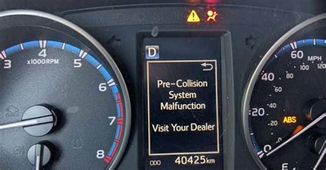 You should reset your Toyota pre-collision system i