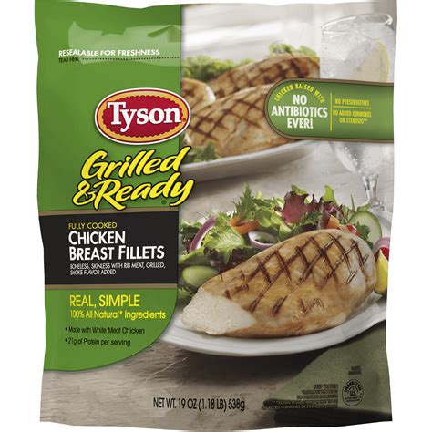 Pre cooked chicken breast. Save when you order Tyson Grilled & Ready Chicken Breast Fillets Fully Cooked Frozen and thousands of other foods from Food Lion online. 