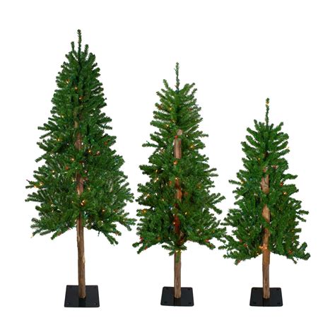 Pre lit artificial alpine christmas trees. Tangkula 25" Mini Pre-lit Christmas Tree Tabletop Small Artificial Snow Flocked Christmas Tree w/50 LED Lights 8 Light Modes $367.99 Nearly Natural 7' Pre-Lit LED Full Vancouver Mountain Pine Artificial Christmas Tree Clear Lights 