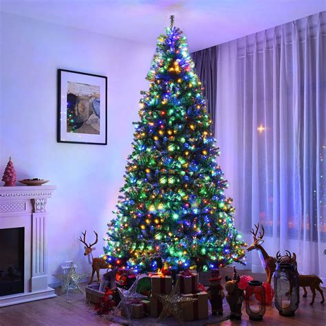 Honeywell 7ft Slim Pre-Lit Christmas Tree, Eagle Peak Pine Pencil Artificial Christmas Tree with 350 Color Changing LED Lights, Xmas Tree with 949 PVC Tips,Tree Top Connector, UL Certified. 418. $17599. FREE delivery Feb 26 - 29. . 