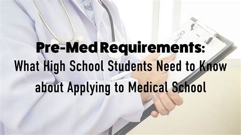 Premedical Requirements. Applicants to the KU School of Medicine need to meet specific ... 