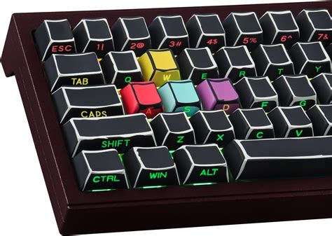 Pre owned mechanical keyboard.  Sponsored Colorful Keyboard Keycaps Side P...