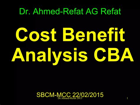 Pre post analysis.  Benefit-Cost Analysis (BCA) is a method that determines the future r...