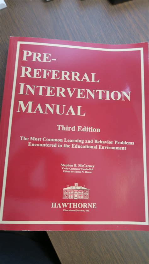 Pre referral intervention manual third edition. - Acta universitatis debreceniensis de ludovico kossuth nominatae..