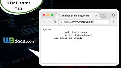Pre tag in html w3schools.  Learn about the HTML <pre> Tag.  View description, syntax, values...