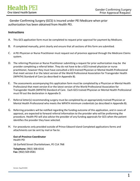 Pre travel approval pei.  Reply reply Gender Confirming Surgery (GCS) is insur...