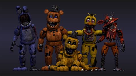 FNAF 1 Classic Animatronics. The animatronics from the first Five Nights at Freddy’s are known as the “Classic Animatronics.”. Freddy, Chica, Bonnie, and Foxy make up the main cast of mascots, and this core group reappears in various forms throughout the franchise. The Classic Animatronics are possessed by the five victims of the first ... .