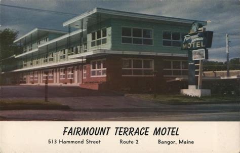 Pre-1980 FAIRMOUNT TERRACE RESTAURANT Bangor Maine ME …