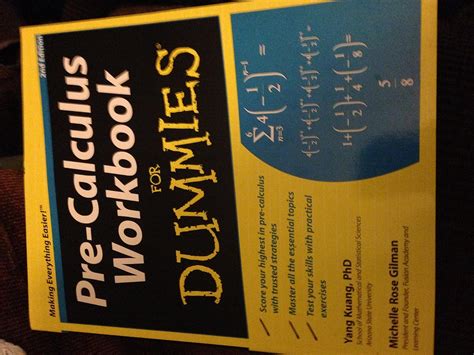 Full Download Precalculus Workbook For Dummies By Yang Kuang