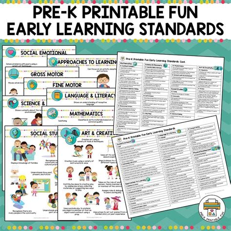 PreK Printable Fun Early Learning Standards