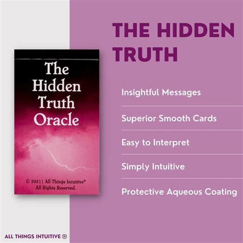 PreOrder The Hidden Truth Oracle Cards Etsy