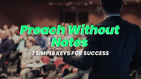 Preach Without Notes: 7 Simple Keys for Success - REACHRIGHT