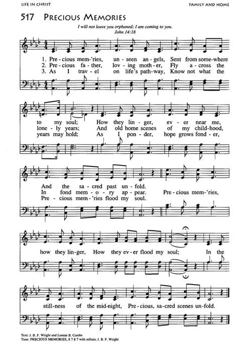 Precious memories lyrics.  Refrain: Precious memories, how they linger,...