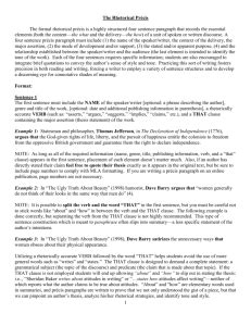 Precis Paragraph Compilation