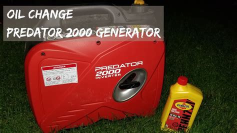 What Is The Oil Type For Predator 4375 Generator?: The Predator 4375 generator uses SAE 10W-30 oil above 32°F, and SAE 5W-30 oil at 32°F or below. The oil capacity is 0.6 quarts. The generator can be run in snowy conditions, but the engine should be protected from the elements as much as possible..