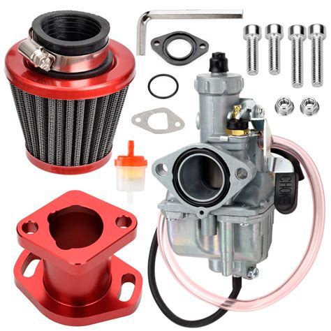 Contents of Kit: 1 x Carburetor. 1 x Insulator. 3 x Gaskets. 1 x Choke Lever. 2. FitBest Carburetor for Predator 212cc Engine. Measurements. Center Mounting Hole: 42 mm. Core Hole: 19 mm. Choke Hole: 24 mm. Buy on Amazon. The FitBest Carburetor Kit is another great add-on to the Predator 212cc engine..