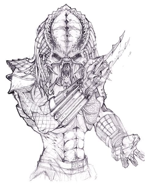 Predator Coloring Pages Free and Printable