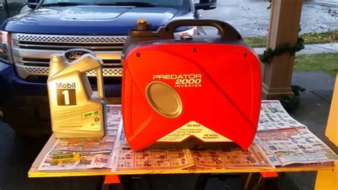  Features and Benefits of Predator 2000W Inverter Generator. Lightweight and compact portable design. Fully enclosed high-impact housing. Advanced inverter technology for stable wattage. Recoil start and low oil indicator. Great energy and fuel efficiency. 6 hours run-time at 50% capacity. . 