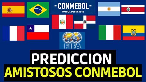 Predicción amistosos de selecciones nacionales 2019.