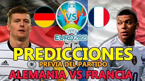 Predicción de fútbol Alemania-Francia.