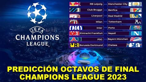 Predicción deportiva de la Champions League.