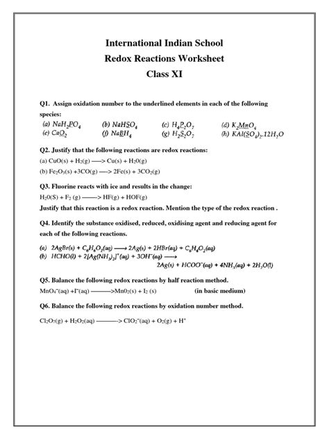 Predicting redox reactions worksheet.  Present participle of predict.  DANs, as the name sugges...