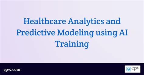 Predictive modeling examples in healthcare.  Jan 13, 2026 · Machine learning is an AI techn...